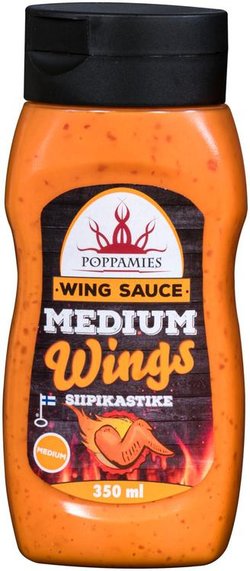 Poppamies Wing Sauce Medium siipikastike 340g