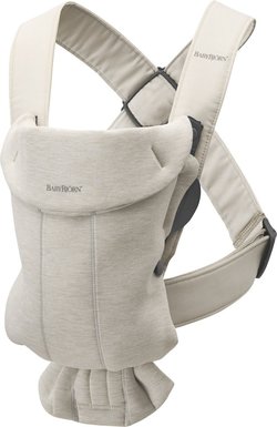 BabyBjörn Mini 3D Jersey kantoreppu, Light Beige