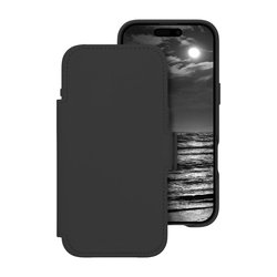 Dbramante1928 iPhone Air Lynge MagSafe ICON -lompakkosuojakuori, musta