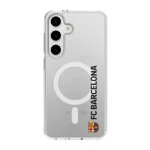 Phonecases3D Samsung Galaxy S25 FC Barcelona Clear case (MagSafe) -suojakuori, valkoinen