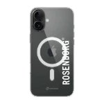Phonecases3D iPhone 16 Plus RBK Clear case (MagSafe) -suojakuori, musta