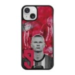 Phonecases3D iPhone 14 Norges Fotballforbund Haaland -3D suojakuori, musta