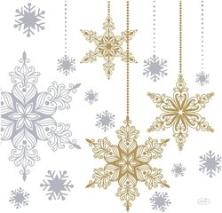 DUNI Dunisoft®- lautasliina Snowstars White 40 x 40cm 12kpl