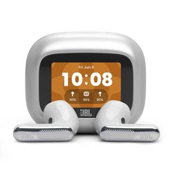 JBL LIVE Flex 4 vastamelunappikuulokkeet, hopea