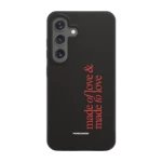 Phonecases3D Samsung Galaxy S25 Martine Halvorsen kompostoituva suojakuori, musta