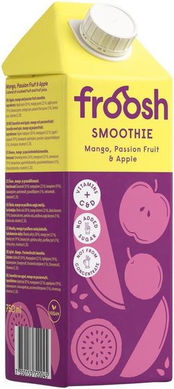 Froosh Smoothie Mango, Passionhedelmä & Omena 750 ml
