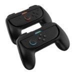 Piranha Switch 1 & 2 Grip Kit peliohjaimen kahvasuojukset, musta