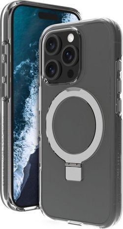 Dbramante1928 Iceland Ultra D3O MagSafe Kickstand -suojakotelo, iPhone 16 Pro Max, kirkas