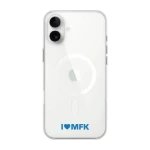 Phonecases3D iPhone 16 Plus Molde FK Clear case -suojakuori, valkoinen