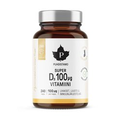 Puhdistamo Super D-vitamiini 100 μg, 240 kaps