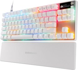 SteelSeries Apex Pro TKL Gen 3 pelinäppäimistö, valkoinen