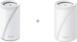 TP-LINK Deco BE65-5G 5G/4G/3G -modeemi ja WiFi 7 -tukiasema + WiFi 7 -tukiasema