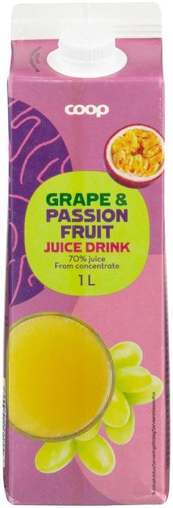 Coop rypäle-passiohedelmämehu 1l