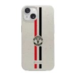 Phonecases3D iPhone 14 Manchester United FC kompostoituva suojakuori, valkoinen