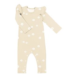 Baby Print Rib Florette Full Bodysuit