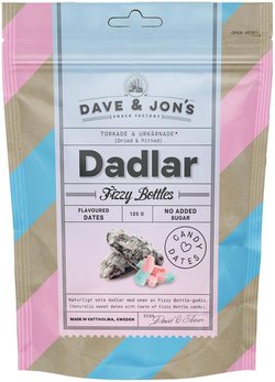 Dave&Jons fizzy bottle-karamellien makuisia kivettömiä taateleita 125 g
