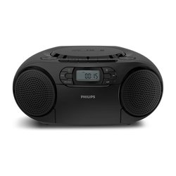 Philips TAZ2200/10 kannettava CD-soitin radiolla ja kasetilla, musta