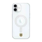 Phonecases3D iPhone 16 Aalesunds FK Clear case (MagSafe) -suojakuori, valkoinen