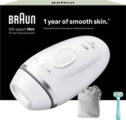 Braun IPL Silk·expert Mini valoimpulssilaite PL1114 (valkoinen/hopea)