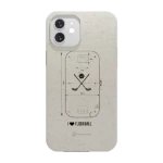 Phonecases3D iPhone 12 Pixbo IBK kompostoituva suojakuori, valkoinen
