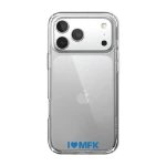 Phonecases3D iPhone 17 Pro Molde FK Clear case -suojakuori, valkoinen