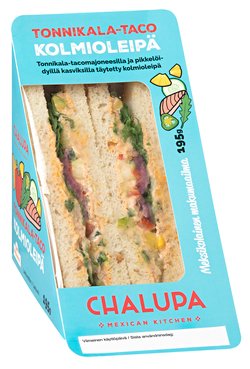 Chalupa tonnikala-taco kolmioleipä 195g