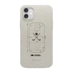 Phonecases3D iPhone 11 Pixbo IBK kompostoituva suojakuori, valkoinen