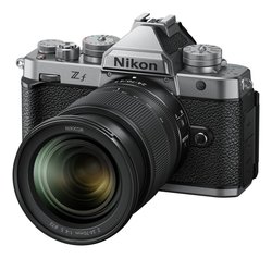 Nikon Z f -järjestelmäkamera, hopea + 24-70 mm f/4 objektiivi