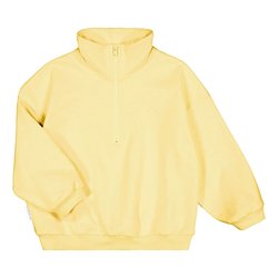 Outlet Cotton Wide Zipper Sweatshirt