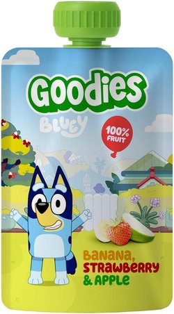 Goodies Bluey Banana, strawberry & apple smoothie 100g