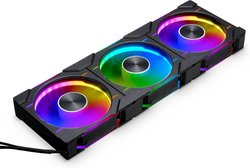Phanteks D30-120 D-RGB PWM -tuuletin, musta, 120 mm, 3 kpl
