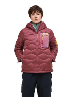Women's Helium AOP Utility Down Hood - Naisten kevytuntuvatakki