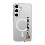 Phonecases3D Samsung Galaxy S25+ FC Barcelona Clear case (MagSafe) -suojakuori, valkoinen