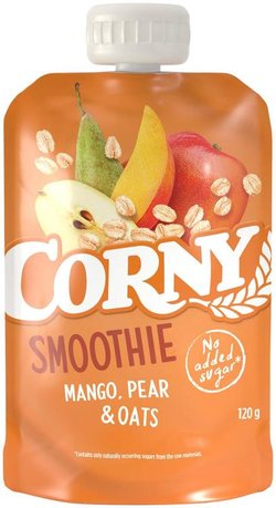 Corny Smoothie mango, päärynä & kaura hedelmäsmoothie 120g