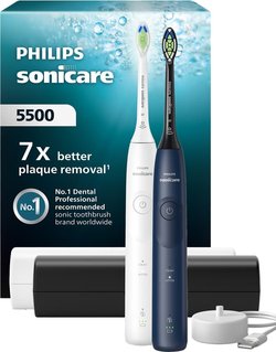 Philips Sonicare Series 5500 sähköhammasharjat HX7119/01(sin. ja valk.)