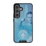 Phonecases3D Samsung Galaxy S25 Man City Haaland -3D suojakuori, musta