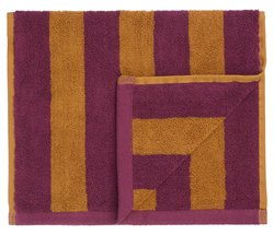 myhome Raita pyyhe 30x50 cm kelta-punainen