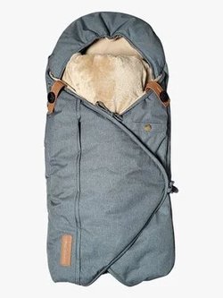 Sleepbag Mini Talvilämpöpussi, Grey Mélange/Brown