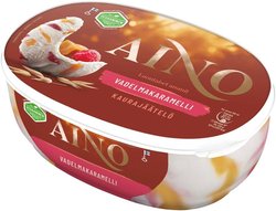 Aino Vadelmakaramelli vegaaninen kaurajäätelö 508g/850ml
