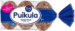 Fazer Puikula Täysjyväruis 9kpl 500g, täysjyväruisleipä