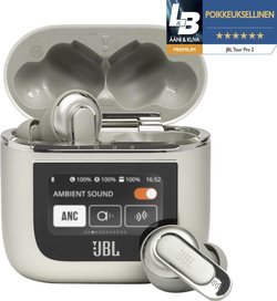 JBL Tour Pro 2 -langattomat vastamelunappikuulokkeet, samppanja