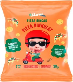 Muru Baby Luomurinkulat pizza maissi-tomaatti-oregano 7 kk 20 g