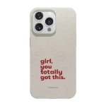 Phonecases3D iPhone 13 Pro Martine Halvorsen kompostoituva suojakuori, valkoinen