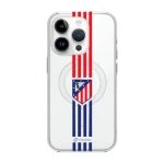 Phonecases3D iPhone 14 Pro Atlético de Madrid Clear case (MagSafe) -suojakuori, valkoinen