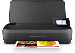 HP Officejet 250 Mobile -monitoimitulostin akulla