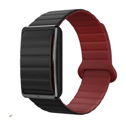 Polar Loop Gen 2 -aktiivisuusranneke silikonirannekkeella S-M, musta/kirsikanpunainen