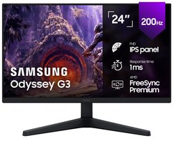 Samsung 24” Odyssey G3 (G30H) Full HD IPS pelinäyttö, 200 Hz