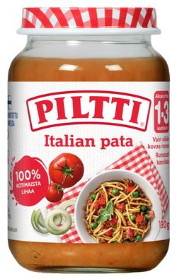 Piltti Italian pata lastenateria 190g alkaen 1-3 v