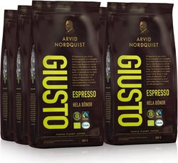 Arvid Nordquist Espresso Giusto -espressopapu, 6 x 500 g
