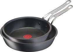 Tefal Jamie Oliver Cook's Classics HA -paistinpannusetti, 24 cm + 28 cm, musta